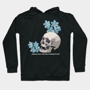 Skull and Flowers Design Centre Hoodie